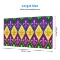 thumbnail image 2 of Sikiie Mardi Gras4 Mouse Pad, 16x29.5 Mousepad Desk Mat in Anti-Slip Rubber Mousepads Mat for Game Office Laptop Computer, 2 of 8