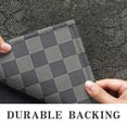 thumbnail image 6 of Dark Gray and Light Gray Checkered Pattern Door Rugs,Washable Non Slip Door Mats Indoor,Decorative Door Mats,Entry Mat Indoor for Entrance,Bedroom,Kitchen,Bathroom,17"x30", 6 of 6