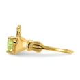 thumbnail image 5 of Auriga Fine Jewelry 10K Yellow Gold August Birthstone Claddagh Ring for Women Size- 5, 5 of 6