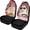 Cute Driving Bunnies Print, variant on XYZCANDO Fun 2-Piece Front Car Seat Covers featuring Cool Driving Dogs - Breathable Waterproof Protector for All Vehicles