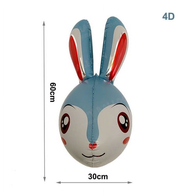 1 pieza globo de papel de Pascua globo de conejito globo de huevo zanahoria