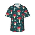 thumbnail image 3 of Camisas hawaianas de moda para hombres, camisas de manga corta con estampado de anclas de hongos, lindas camisetas de dibujos animados para niños, camisas de playa para vacaciones de verano para mujer, 3 of 5