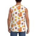 thumbnail image 4 of Fotbe Cartoon Squirrel Men's Camiseta sin Mangas Estampada para Hombres, Playera Casual para Gimnasio, Entrenamiento, Playa-XX-Large, 4 of 7