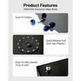 thumbnail image 3 of 5 Gallon Fuel Cell Gas Tank Aluminum with Level Sender Black Street Drift, 3 of 6