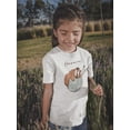 thumbnail image 2 of One More Row Sleeping Sloth T - Toddler T-Shirt, White, 2 of 4