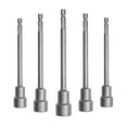 thumbnail image 2 of GLFSIL 150mm Long 6mm-19mm Hexagon Nut Driver Drill Bit Socket Wrench Extension Sleeve, 2 of 7