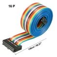 thumbnail image 2 of IDC 16P Wire Flat Rainbow Ribbon Cable 148cm 2.54mm Pitch 1pcs, 2 of 4
