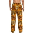 thumbnail image 3 of Goofa Tiger Printed Soft Pajama Pants for Men, Wide Leg Comfy Casual Lounge Yoga Pants-X-Large, 3 of 9