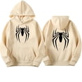 thumbnail image 1 of Sudadera con capucha de spiderman para hombre, ropa de calle con estampado de araña, informal, divertida y holgada, 2024, 1 of 1