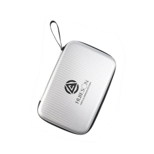 Estuche rígido para raquetas, soporte para raquetas, soporte impermeable para raquetas de tenis de mesa. Plata