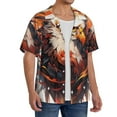 thumbnail image 2 of Kdxio Men's Hawaiian Shirt for Men Short Sleeve Shirt Colorful Abstract Eagle Summer Casual Holiday Beach Button Down T-Shirts, 2 of 5