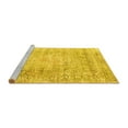 thumbnail image 2 of Ahgly Company Machine Washable Indoor Round Persian Yellow Traditional Area Rugs, 3' Round, 2 of 4
