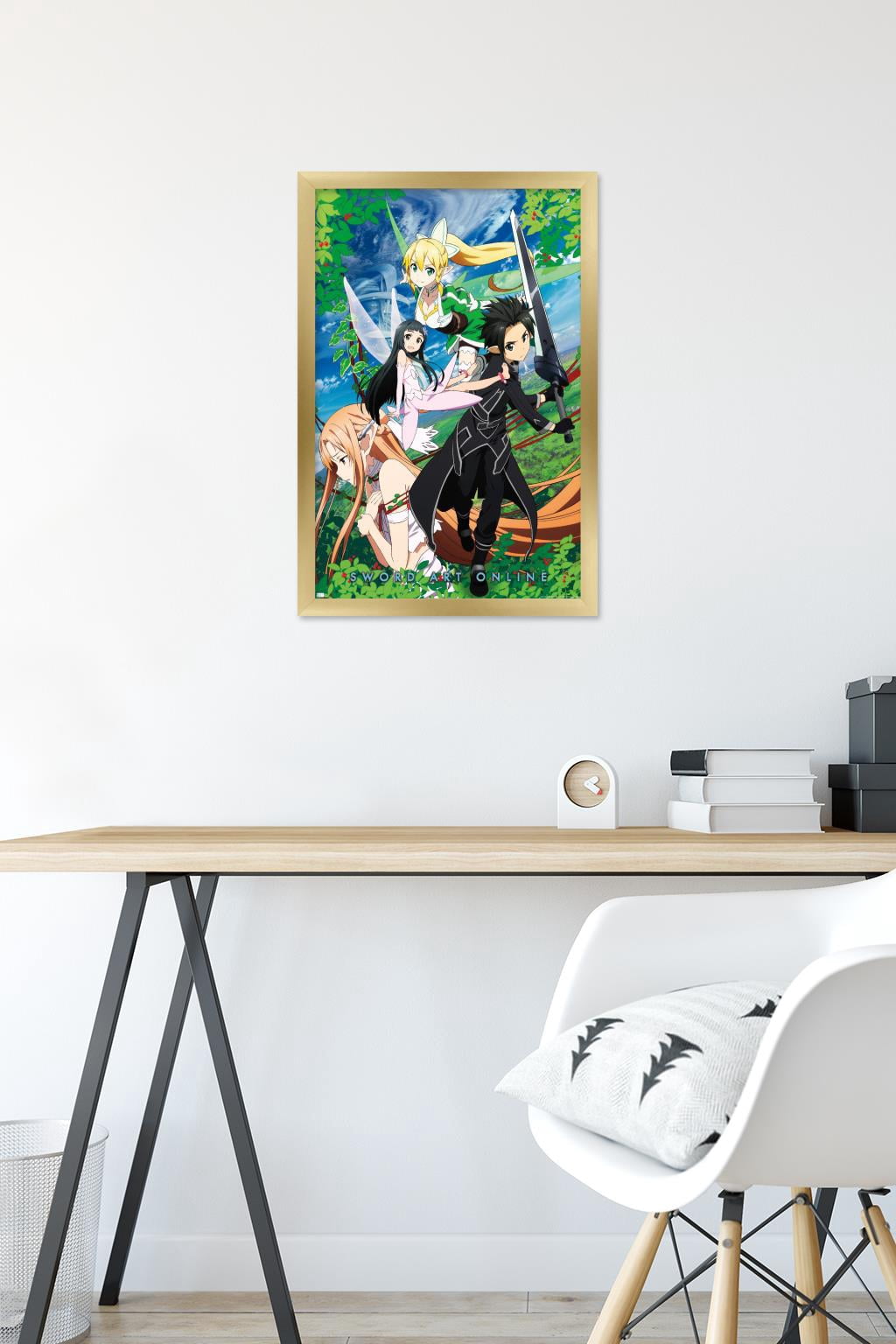 Sword Art Online - Key Art 3 Wall Poster, 14.725" x 22.375" Framed