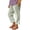 Light Green, variant on CPNG Girls Daily Casual Baggy Striped Pants Teen Girls Straight Soft Pants Loose Pockets Elastic Waist Pants(Light Green,9-10 Years)