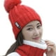 thumbnail image 2 of Sonducket Gorros de punto de invierno de marca, gorros gruesos y cálidos para mujer, gorro de punto para mujer, gorro con letras, gorros, conjuntos para Sombreros rojo Sonducket PS12782-01, 2 of 6