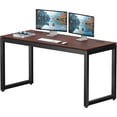 thumbnail image 2 of Commercial-Grade Office Computer Desk  x cm  Silver w/Espresso Top, 2 of 6