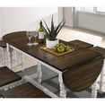 thumbnail image 6 of Bowery Hill Wood Counter Height Table With Drop Leaf in Walnut, 6 of 8