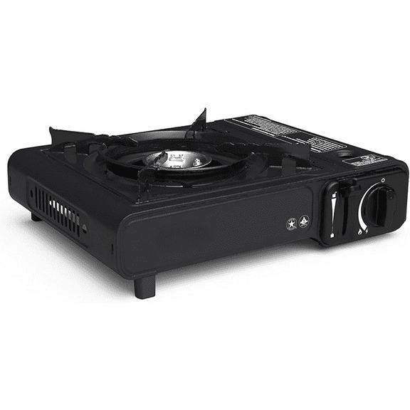 Classic 1-Burner Butane Stove, Portable Camping Cooktop with Carry Case & InstaStart Ignition, Adjustable Burner with 7650 BTUs of Power for Camping, Grilling, Tailgating, & More