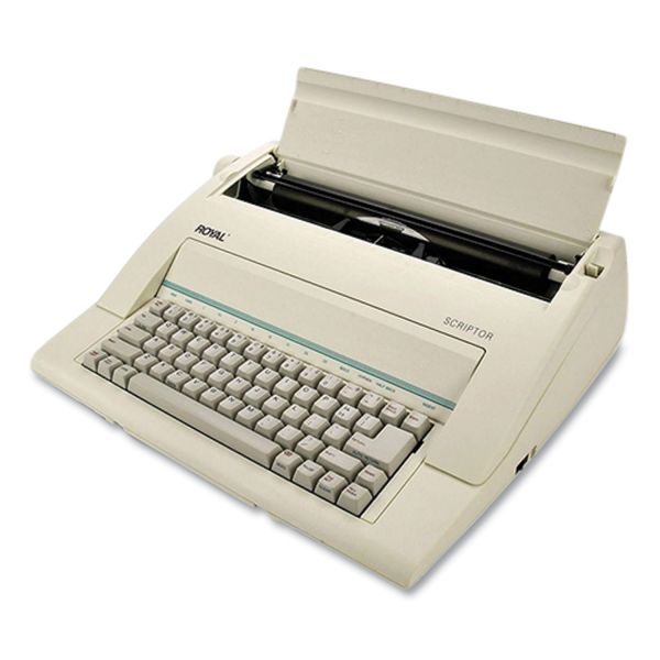 ROYAL 69147T Scriptor II Typewriter , White - image 3 of 18
