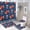 Pixel Art Style (4), variant on American Football Shower Curtain Set Pixel Art Style Bathroom 4-Piece Set
