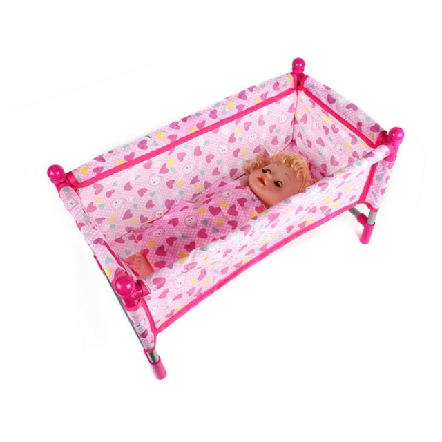 Doll Stroller Toy Baby Doll Accessories Baby Doll Nursery Stroller Dining Chair Rocking Chair Swing for Dolls Foldable & Lightweight Kids Baby Stroller Toy(Not include doll)