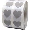 thumbnail image 1 of Gray Heart Stickers, 0.5 Inch Wide, 1000 Labels on a Roll, 1 of 1