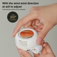 thumbnail image 4 of Yuarrent Ventilador portátil Clip de enfriamiento manos libres ajustable Enfriador de mano Blanco Type2 NO2, 4 of 6