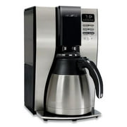 1Pc Mr. Coffee Optimal Brew 10-Cup Programmable Coffee Maker with Thermal Carafe - Programmable - 1300 W - 10 Cup(s) - Multi-serve - Chrome Black, Silver - Stainless Steel