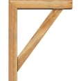 thumbnail image 3 of Ekena Millwork 6"W x 30"D x 38"H Traditional Block Rough Sawn Bracket w/ Offset Brace, Western Red Cedar, 3 of 25