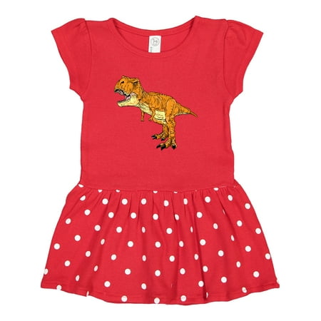 

Inktastic Roaring T-Rex Gift Toddler Girl Dress