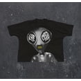thumbnail image 5 of Camiseta con estampado de grafiti de diablo gótico de verano para hombre, camiseta de pareja de talla grande de hip-hop de calle alta Y2K, top informal gótico de cuello redondo, 5 of 5