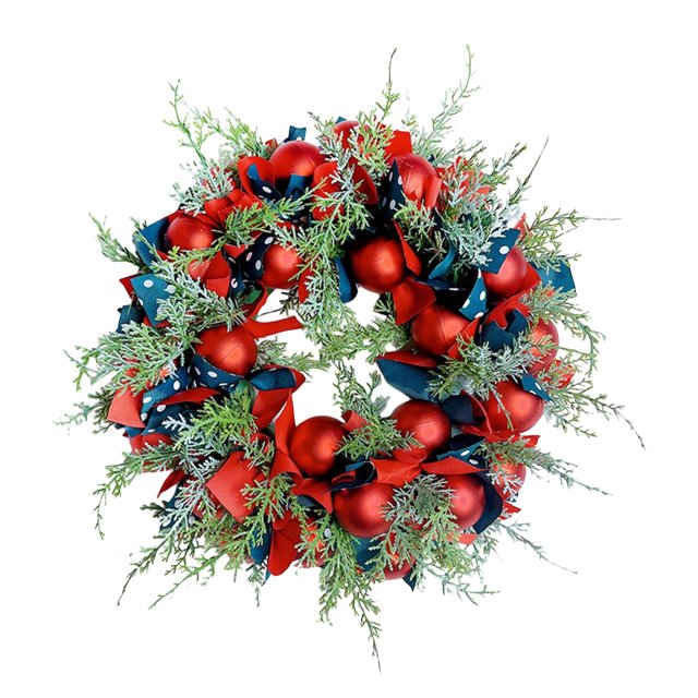 Corona de invierno Corona artificiales de Navidad, decoraciones de coronas de puerta para colgar en la pared para el hogar, , acción de Magideal Corona de invierno