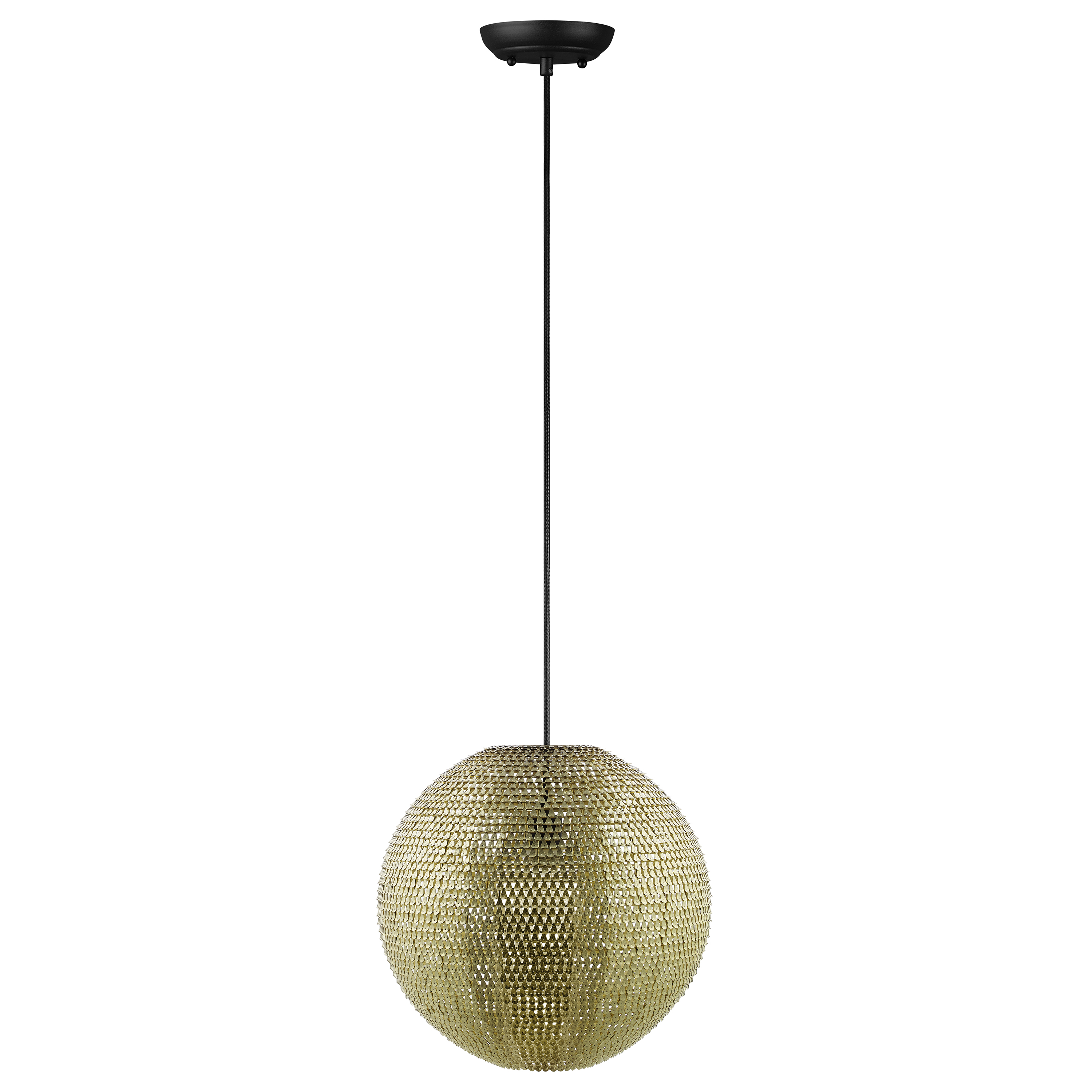 Walker Edison 16" Globe Spark Pendent - Gold