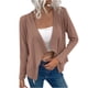 thumbnail image 1 of Chaqueta de oficina de manga larga delgada con solapa y cremallera sólida para mujer Pompotops  qwe19218, 1 of 9