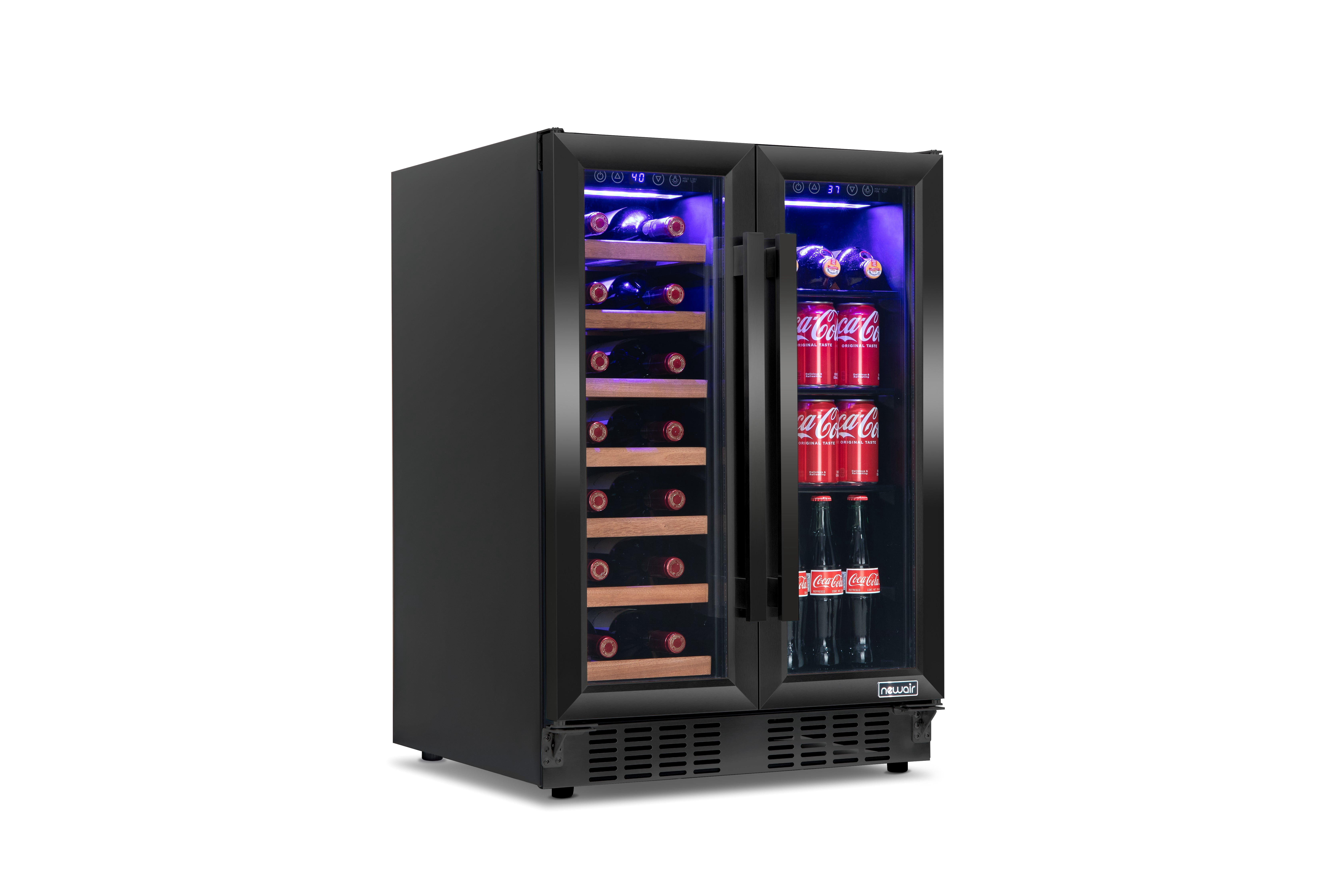 Lanbo 154 Bottle 24 inch Width Compressor Dual Zone Wine Cooler