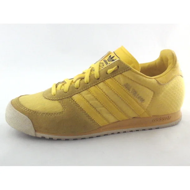 Ad-id-as All Yellow Shoes 2004 Retro Sneakers 553727 Mens US 6.5 EU 39 1/3 RARE