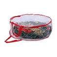 thumbnail image 1 of Hearth & Gear Contenant de Rangement de Noël Rangement de Couronne de Noël Incluant Support de Rangement de Couronne des Fêtes Fermeture Éclair Sangle de Rangement de Noël Poignée Durable Organisateur pour Garde-Robe Sac pour Rangement de Vêtements, 1 of 6