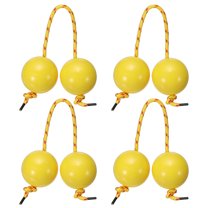 Uxcell Rhythm African Shaker Kashaka Shaker Ball Kashaka Hand Percussion Instruments with Yellow Rope, Fit for Wedding Yellow