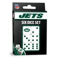 thumbnail image 2 of MasterPieces Officially Licensed NFL New York Jets - 6 Piece D6 Gaming Dice Set Ages 6 and Up, 2 of 3