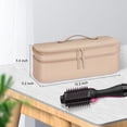 thumbnail image 4 of SITHON Double-Layer Travel Carrying Case for Shark FlexStyle/SmoothStyle/Dyson Airwrap Styler, Water Resistant Storage Organizer Bag for Revlon One-Step Hair Dryer (Bag Only), Rose Gold, 4 of 9