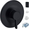 thumbnail image 1 of Kit de molduras para ducha y bañera, color negro mate, color negro mate, Moen Posi-Temp, 1 of 8