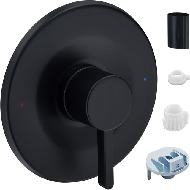 Kit de molduras para ducha y bañera, color negro mate, color negro mate, Moen Posi-Temp