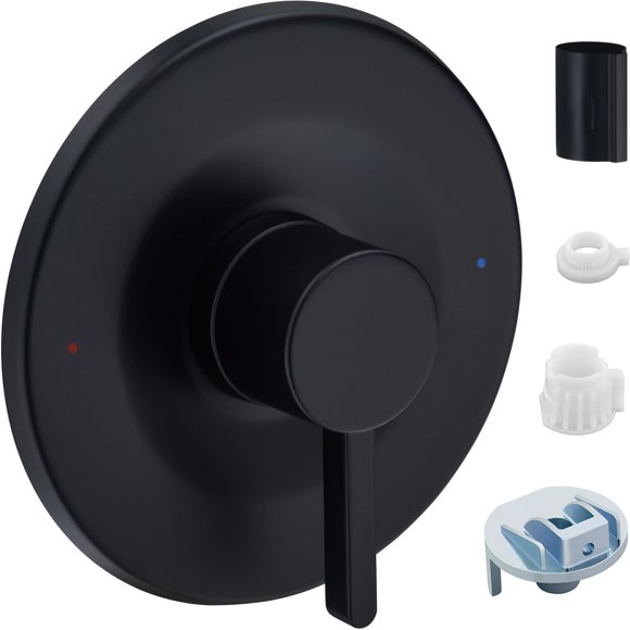 Kit de molduras para ducha y bañera, color negro mate, color negro mate, Moen Posi-Temp