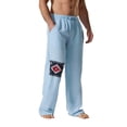 thumbnail image 3 of bbymog Mens Casual Pants Printed Solid Color Sweatpants with Pockets Comfy Drawstring Casual Workout Pants for Jogging Running Light Blue M, 3 of 4