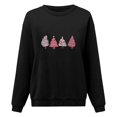 thumbnail image 3 of Gibobby Sudadera de Navidad para mujer Sudadera de manga larga con estampado lindo de árbol de Navidad para mujer(Negro,CH), 3 of 4