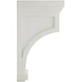 thumbnail image 3 of Ekena Millwork 7"W x 7 1/2"D x 13"H Fluted Wood Vintage Decor Corbel, Chalk Dust White, 3 of 6