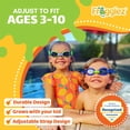 thumbnail image 3 of Frogglez Solid Green Kids Swim Goggles, 3 of 8