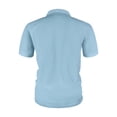 thumbnail image 3 of Blusa y camisa de manga corta con cuello vuelto para hombre, blusa de manga corta de seda helada con solapa y botones para hombre, 3 of 4