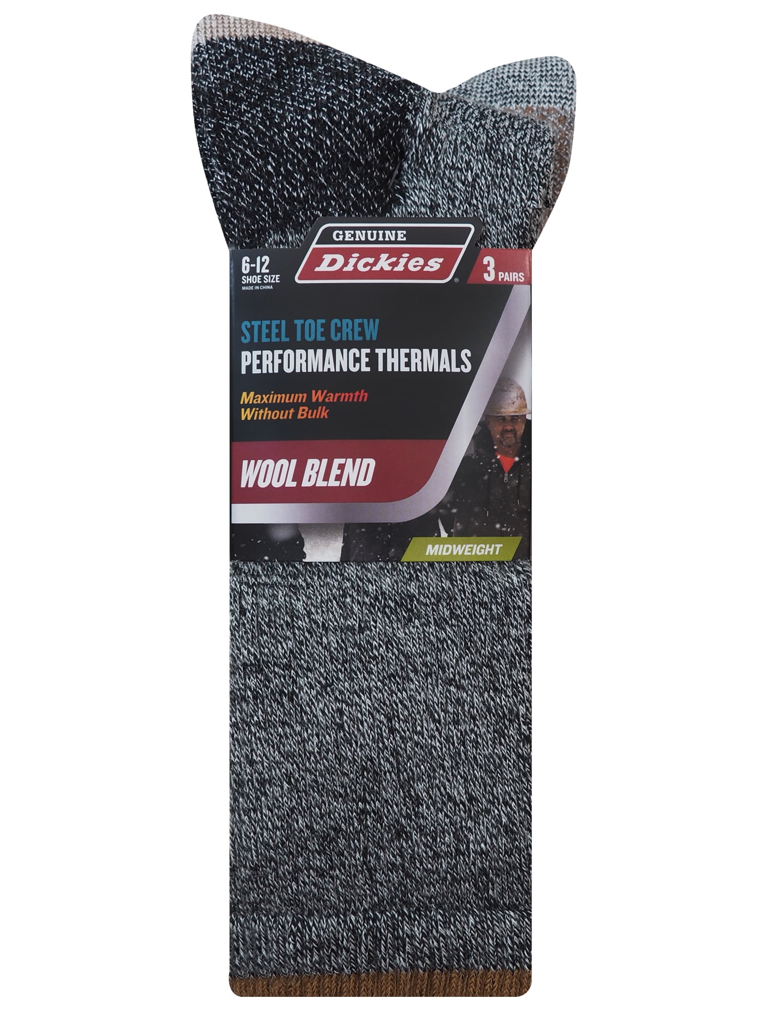 Dickies Genuine Heavyweight Acrylic Thermal Crew, Steel Toe