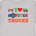 thumbnail image 4 of Inktastic I Love Trucks Boys or Girls Long Sleeve Toddler T-Shirt, 4 of 5
